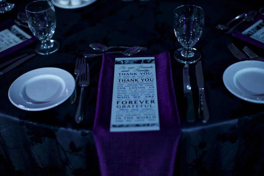 Elegant Purple and Black Wedding | Calgary Wedding